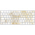 Gold and White Marble Magic Keyboard Skin