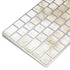 Gold and White Marble Magic Keyboard Skin