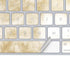 Gold and White Marble Magic Keyboard Skin
