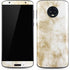Gold and White Marble Moto G6 Skin