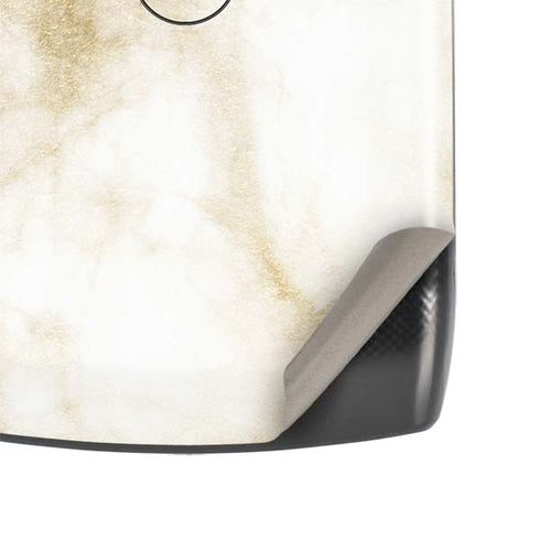 Gold and White Marble Motorola RAZR Skin