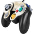 Gold and White Marble Nintendo GameCube Controller Skin