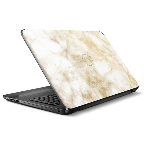 Gold and White Marble HP Notebook Skin