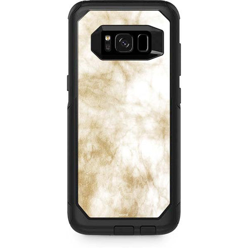 Gold and White Marble Otterbox Commuter Galaxy Skin