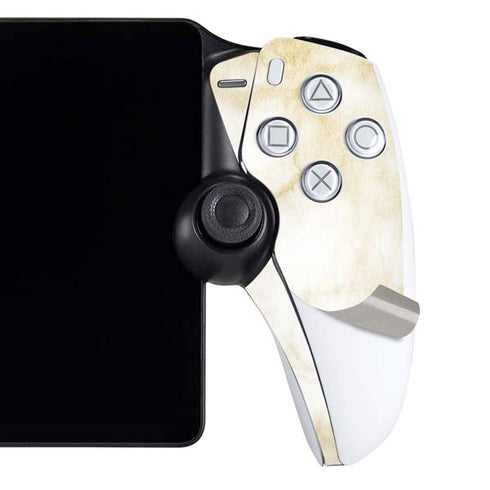 Gold and White Marble PlayStation Portal Remote Player Skin