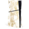 Gold and White Marble PS5 Slim Disk Console Skin