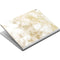 Gold and White Marble Surface Book Skin