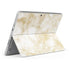 Gold and White Marble Surface Go Skin