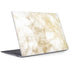 Gold and White Marble Surface Laptop 2 Skin