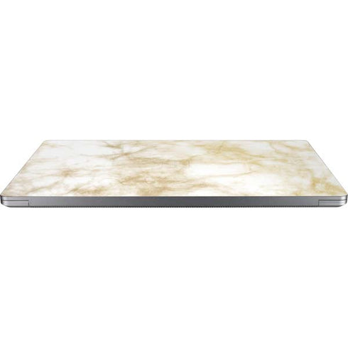 Gold and White Marble Surface Laptop 4 15in Skin