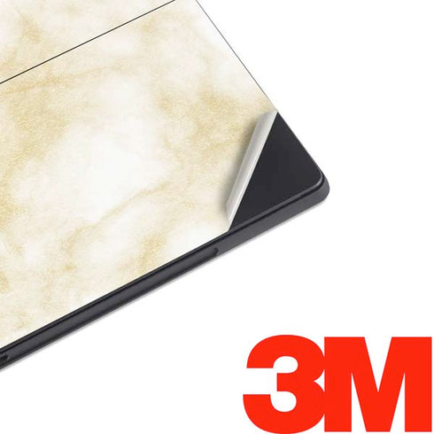 Gold and White Marble Surface Pro 6 Skin