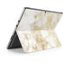 Gold and White Marble Surface Pro 9 Skin