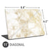Gold and White Marble Universal Laptop 11in (8.8 x 6.2in) Skin