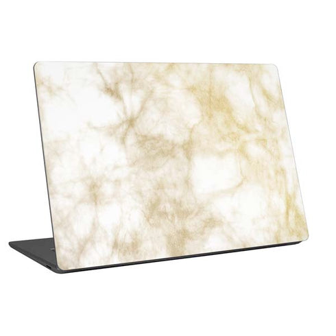 Gold and White Marble Universal Laptop 12in (9.8 x 6.8in) Skin
