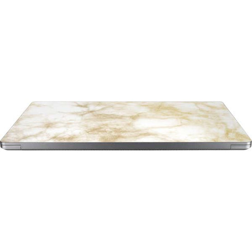 Gold and White Marble Universal Laptop 12in (9.8 x 6.8in) Skin