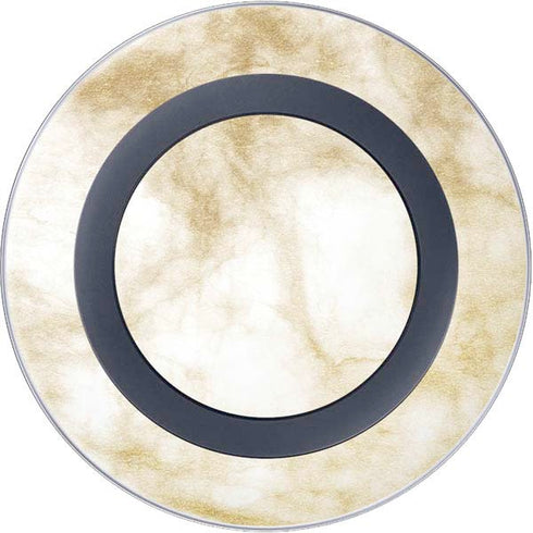 Gold and White Marble Wireless Charger Skin
