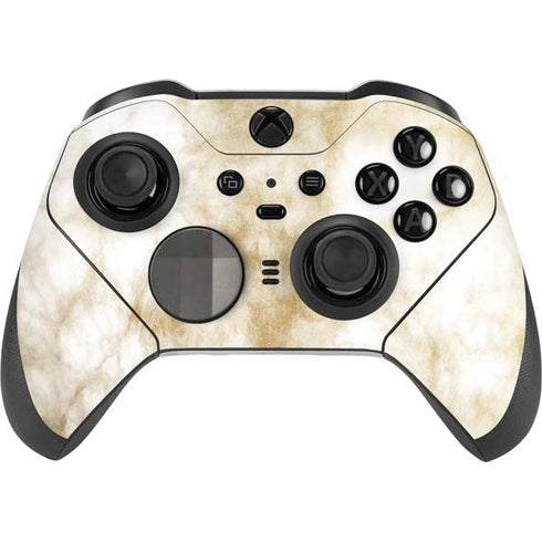 Gold and White Marble Xbox Elite Wireless Controller Series 2 Skin