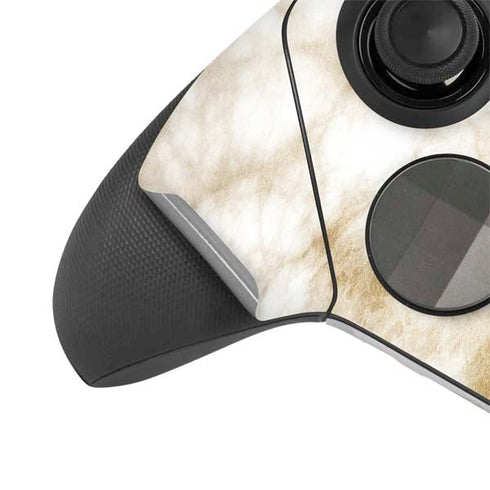 Gold and White Marble Xbox Elite Wireless Controller Series 2 Skin