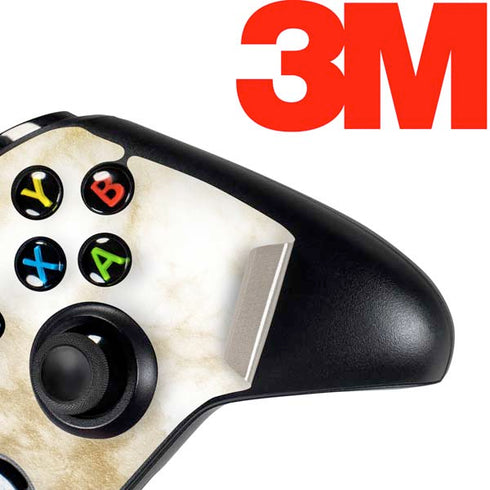 Gold and White Marble Xbox One Controller Skin