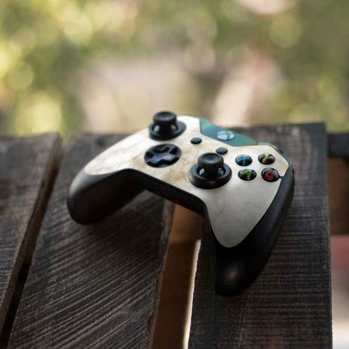 Gold and White Marble Xbox One Controller Skin