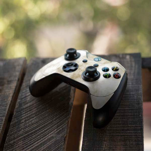 Gold and White Marble Xbox One Elite Controller Skin