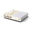 Gold and White Marble Xbox One S Console Skin
