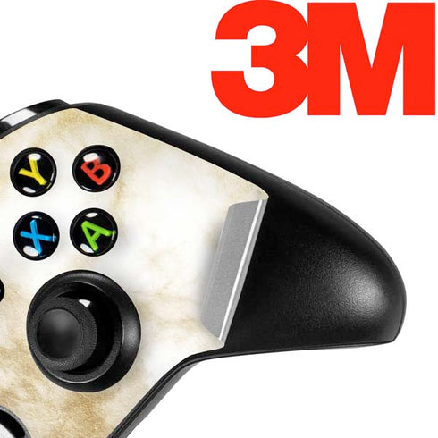 Gold and White Marble Xbox One S Controller Skin