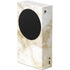 Gold and White Marble Xbox Series S Console Skin
