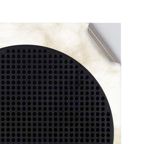 Gold and White Marble Xbox Series S Console Skin