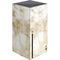 Gold and White Marble Xbox Series X Console Skin
