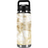 Gold and White Marble YETI Rambler 26oz Bottle Skin