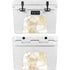Gold and White Marble YETI Tundra 35 Hard Cooler Skin