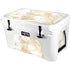 Gold and White Marble YETI Tundra 45 Hard Cooler Skin