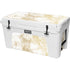 Gold and White Marble YETI Tundra 75 Hard Cooler Skin