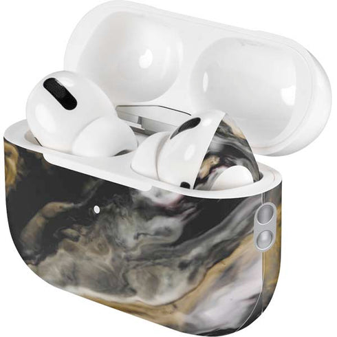 Gold Blush Marble Ink AirPods Pro 2nd Gen Skin
