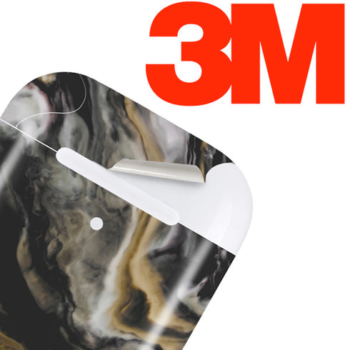 Gold Blush Marble Ink Apple AirPods 2 Skin