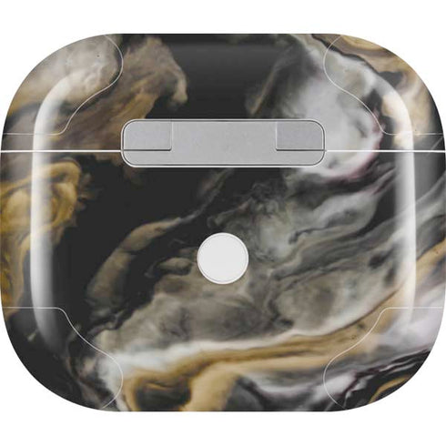 Gold Blush Marble Ink Apple AirPods (3rd Gen 2021) Skin