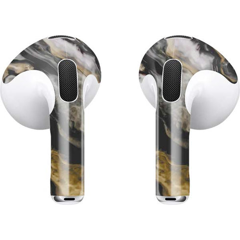 Gold Blush Marble Ink Apple AirPods (3rd Gen 2021) Skin