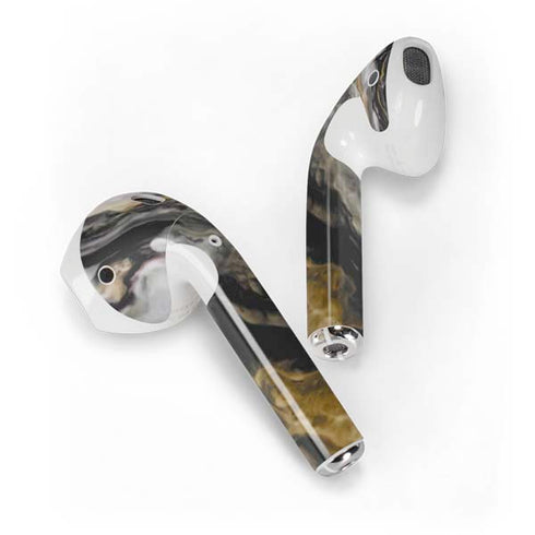 Gold Blush Marble Ink Apple AirPods Skin