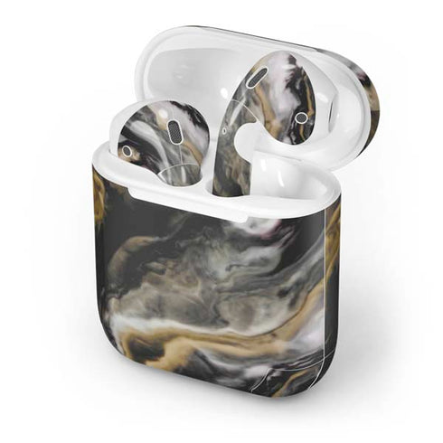 Gold Blush Marble Ink Apple AirPods Skin