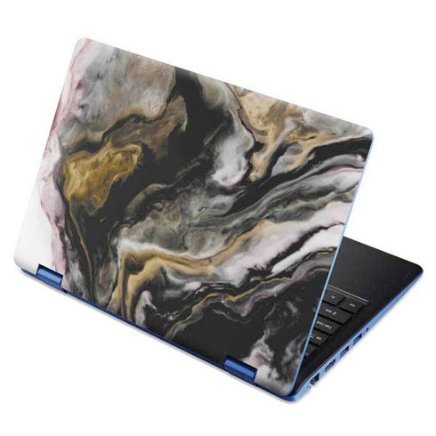 Gold Blush Marble Ink Aspire R11 11.6in Skin