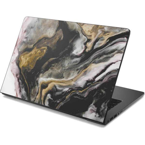 Gold Blush Marble Ink Dell Chromebook Skin