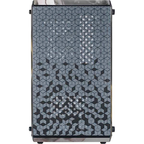 Gold Blush Marble Ink Cooler Master MasterBox Q300L Mini Tower Skin