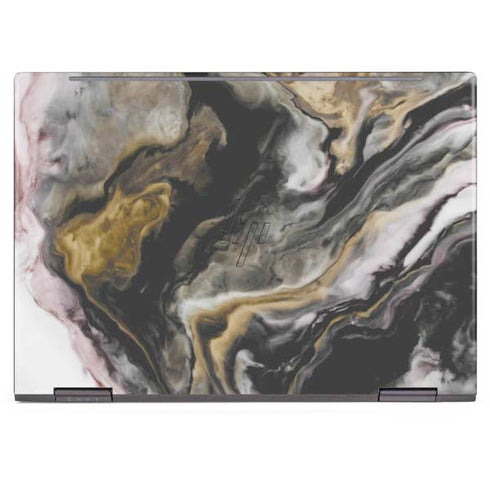 Gold Blush Marble Ink HP Envy Skin
