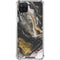 Gold Blush Marble Ink Galaxy A12 Clear Case