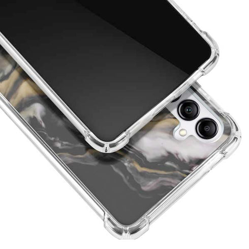 Gold Blush Marble Ink Galaxy A14 5G Clear Case
