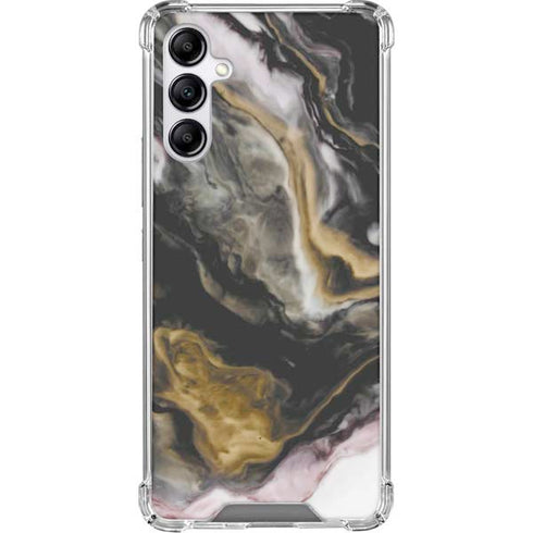 Gold Blush Marble Ink Galaxy A15 5G Clear Case