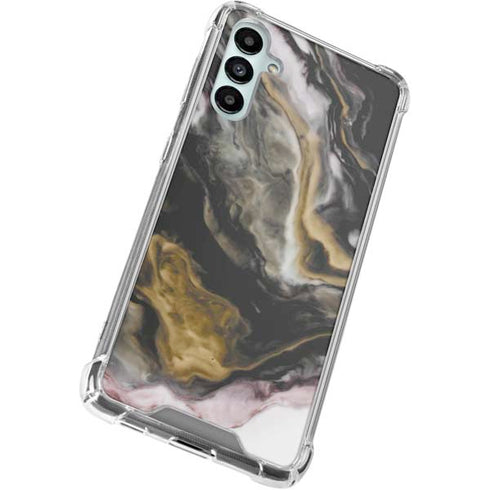 Gold Blush Marble Ink Galaxy A15 5G Clear Case