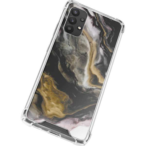 Gold Blush Marble Ink Galaxy A32 5G Clear Case