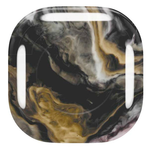 Gold Blush Marble Ink Galaxy Buds Pro Skin